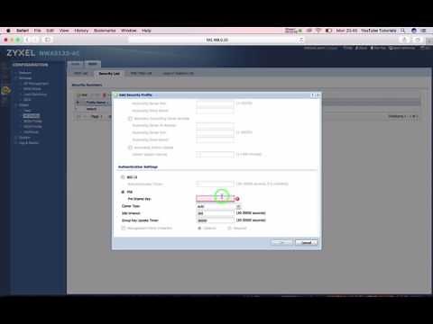 ZyXEL NWA5123 AC - Setup a new AP profile and security profile - Network & Access Point setup