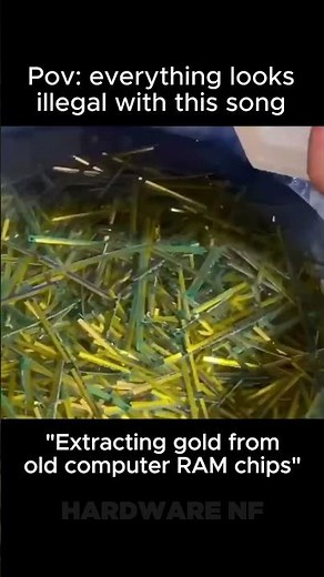 “Extracting gold from old computer RAM chips” #pcgaming #benchmark #rtx5050 #gtx1080ti