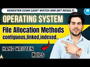 File Allocation Methods in Operating System | Contiguous, Linked & Indexed Allocation Explained