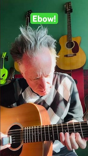 EBow on a 12 String! #12stringguitar #acoustic #ebow #shorts