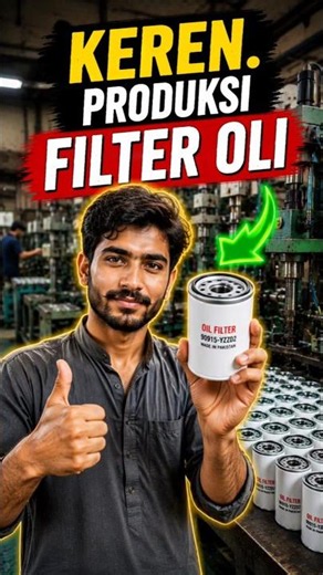 😲 Amazing. The oil filter production process in the factory #ManufacturingProcess
