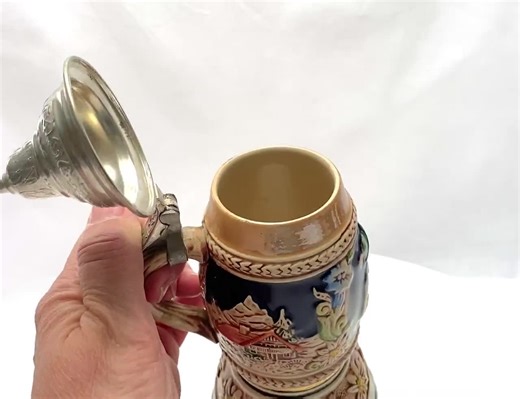 Vintage Ceramic Musical German Stein With Metal Lid - 200 Ml Capacity (1949-1990) - Etsy
