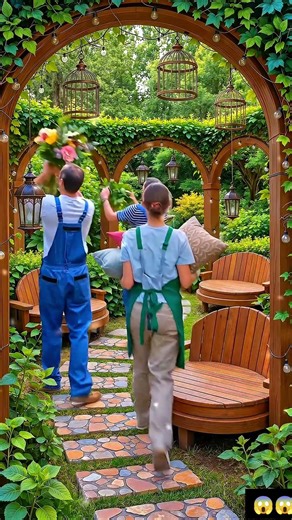 Magical Garden Archway Transformation 🌸 DIY Garden Design #gardenideas #DIYgarden