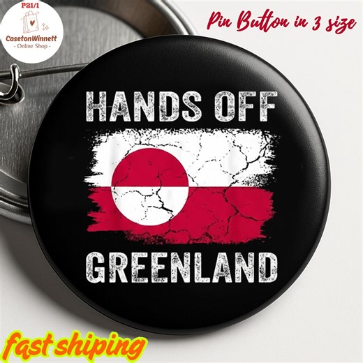 Hands off Greenland Pinback Pin Button in 3 Sizes, Anti Trump Pin, Not My President Pin, US War Crime Resist Resistance - Etsy Canada