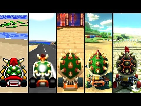 Evolution of Bowser in Mario Kart (1992-2019)
