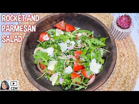 ROCKET AND PARMESAN SALAD | Easy Arugula Salad For Weight Loss | Rocket Salad With Balsamic Dressing