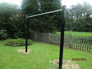 How To Build A Pull Up Bar, (Outside) !!