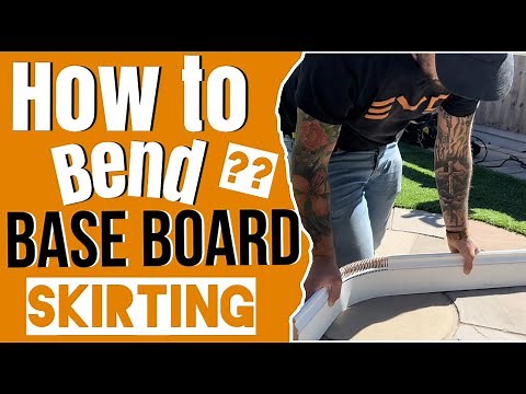 HOW TO BEND SKIRTINGS / BASE BOARDS TO FIT CURVED WALLS - USING KERF CUT #carpentry #howto #diy #mdf