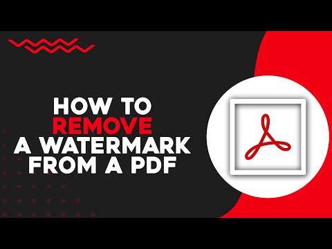 How To Remove a Watermark From a PDF Using Adobe Acrobat (Easiest Way)