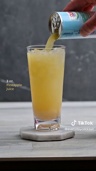 This is one of my favorite tropical cocktails! 🍹 It's perfect for sipping on the beach under a palm tree. Here's the recipe: 3 spoons of crushed pineapple 🍍 2 oz Bacardi Rum 1 oz Lemon Juice 🍋 1/2 oz Simple Syrup 3 oz Pineapple Juice 🍍 Splash of Grenadine Garnish with an orange slice and a cocktail cherry 🍒 Cheers! 🥂 If you try it, leave me a comment and let me know what you think! 😊 #alcohol #bar #bartender #bartenderlife #cocktailrecipie #cheers #cocktail #cocktailart #cocktailbar #cock