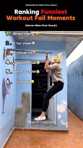 Ranking Top 6 Funniest Workout fails Moments