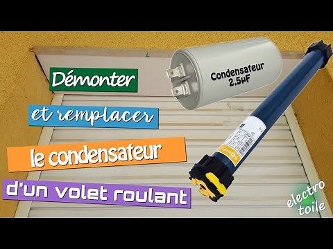 Electric roller shutter or awning malfunction ⚡ Disassemble and replace the motor capacitor 🔩