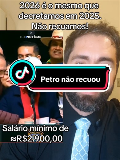 Salário mínimo de ≈R$2.900,00 e a vitória histórica de Petro na Colômbia, elegendo maioria no Senado.
