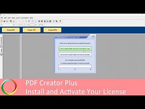 Install and Activate PDF Creator Plus License | PEERNET