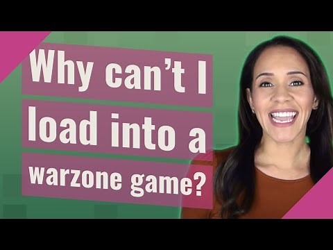 Why can't I load into a warzone game?