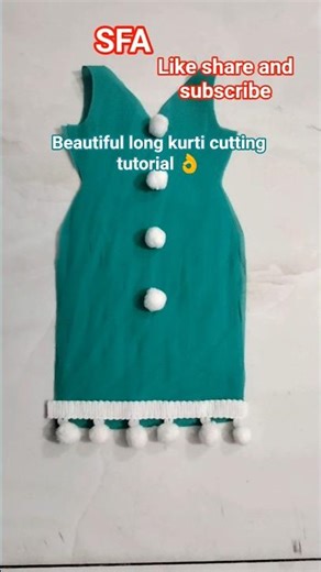 Easy Kurta Cutting Tutorial 💚✂️👌#shorts #shortsfeed #fashion #trending #diy