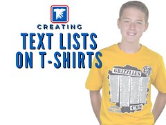 Creating Text Lists on T-Shirts - Transfer Express Blog