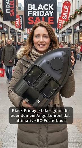 Bilbear RC Futterboot | Black Friday Angebot - 500m Reichweite