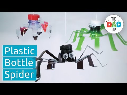 Plastic Bottle Spider with DIY Googly Eyes | Recycled Crafts