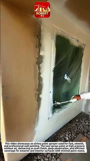 Satisfying Airless Paint Sprayer Technique | Fast & Perfect Wall Painting Like a Pro