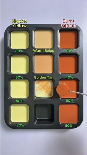 Relax with the two colors of milk and coffee. #asmr #mix #colormixing #colors #mixing #yellow