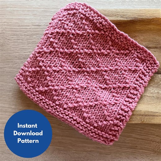 Chloe Dishcloth Knitting Pattern: Beginner Friendly (PDF Pattern) - Etsy