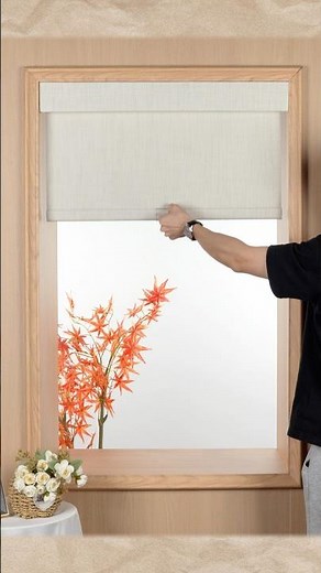 ✨No-drill roller blinds for easy, damage-free installation. #shades #homedecor #windowblinds #blind