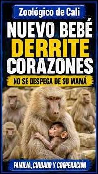 Nuevo bebé del Zoológico de Cali derrite corazones con su historia familiar