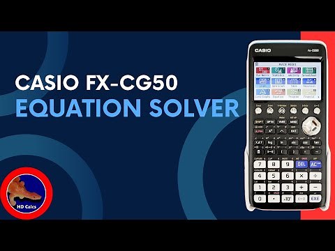 How to use the Equation Solver on the Casio fx-CG50 Graphing Calculator