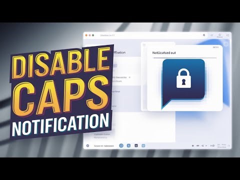 How To Turn Off Caps Lock Notification on Screen Windows 11