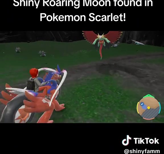 Shiny Roaring Moon found in Pokemon Scarlet! #pokemonscarletviolet #pokemon #shiny #shinypokemon