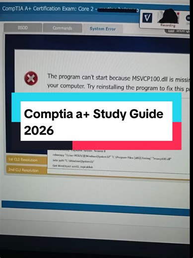 Comptia a Study Guide 2026 #it #exam #studytok #comptia