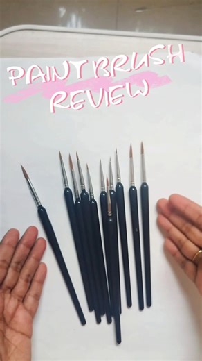 Paint brush review 🖌️🎨 🔗 in description #art #trending #artshorts