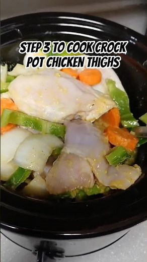 How to cook crock pot chicken thighs step 3