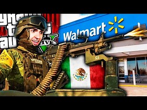 SALVANDO WALMART como *SOLDADO MEXICANO* en GTA 5 !! (Mods)
