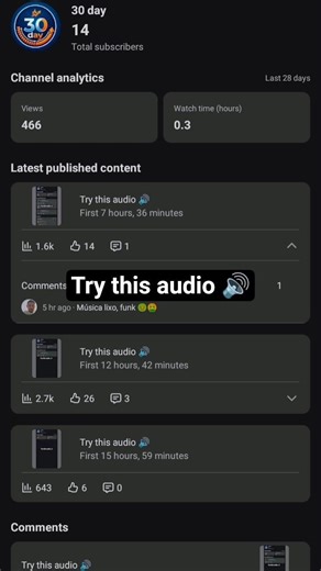 Try this audio 🔊