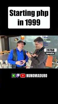 he’s been using php since 1999 🥹