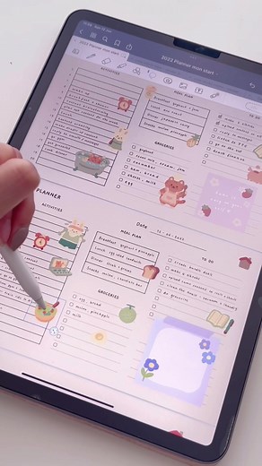 Digital Planning with Studiocherii's Stickers on GoodNotes