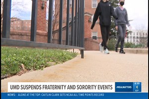 LATEST: The Interfraternity Council and Panhellenic Association at the University of Maryland have been ordered to halt social activities where alcohol is served and stop all new member program activities due to alleged misconduct. Office of Student Conduct and the Department of Fraternity & Sorority Life sent a letter to Interfraternity and Panhellenic organizations on Friday. Chapters are facing allegations of misconduct "that have threatened the safety and well-being of members of the Univers