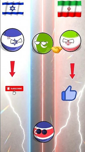 Israel vs iran 🇮🇱🆚️🇮🇷 Who is really stronger #countryballs #shorts #nutshell
