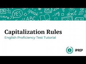 Capitalization Rules - English Proficiency Test Tutorial