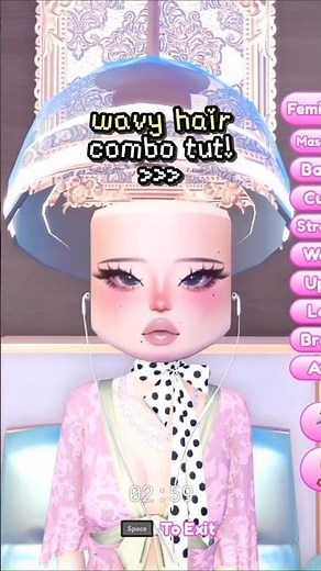 𖹭 wavy hair combo tutorial! #dti #dresstoimpress #roblox