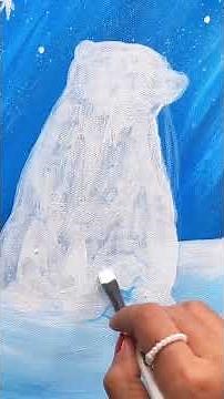 How to Paint Polar Bear 🐻‍❄️🐻‍❄️ | Painting Tutorials (Easy for Beginners)