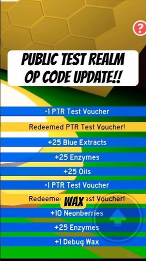 PUBLIC TEST REALM OP CODE! #beeswarmsimulator #bss #code #fyp #viral #shorts #evilxport #update #