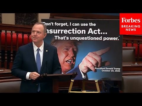 'This Slippery Slope Only Gets Steeper': Adam Schiff Rails Against Trump's Insurrection Act Threats