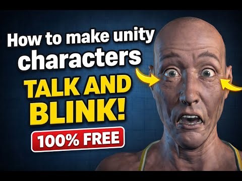 How to make unity characters talk and blink! 100% FREE NO HS