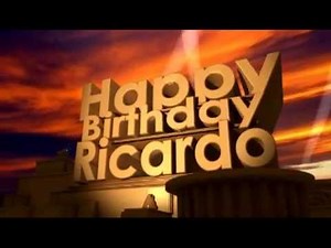 Happy Birthday Ricardo