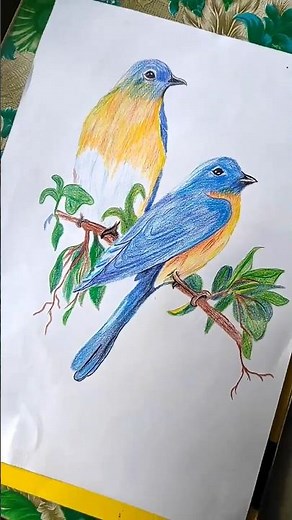 How to Draw A Bird Easy #art #viral#easydrawing