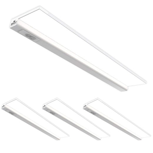 Check The Home Depot's Q&A Before Buying: Feit Electric 20.5 in . (Fits 24 in.) Hardwired White Color Changing Onesync Integrated LED Linkable Under Cabinet Light (4-Pack)