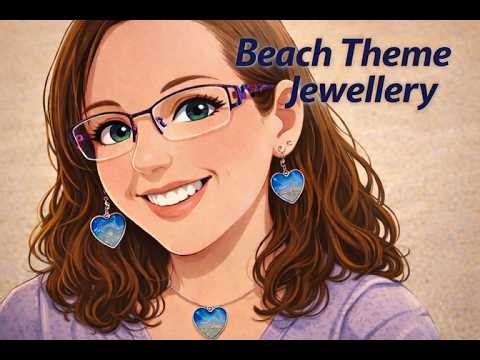 DIY Handmade Heart Bezels | Beach theme jewellery